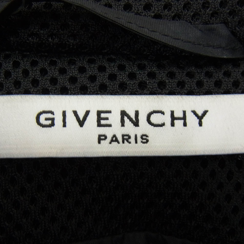 GIVENCHY ジバンシィ メッシュ ジップアップ ショート ジャケット ブラック系 36【中古】