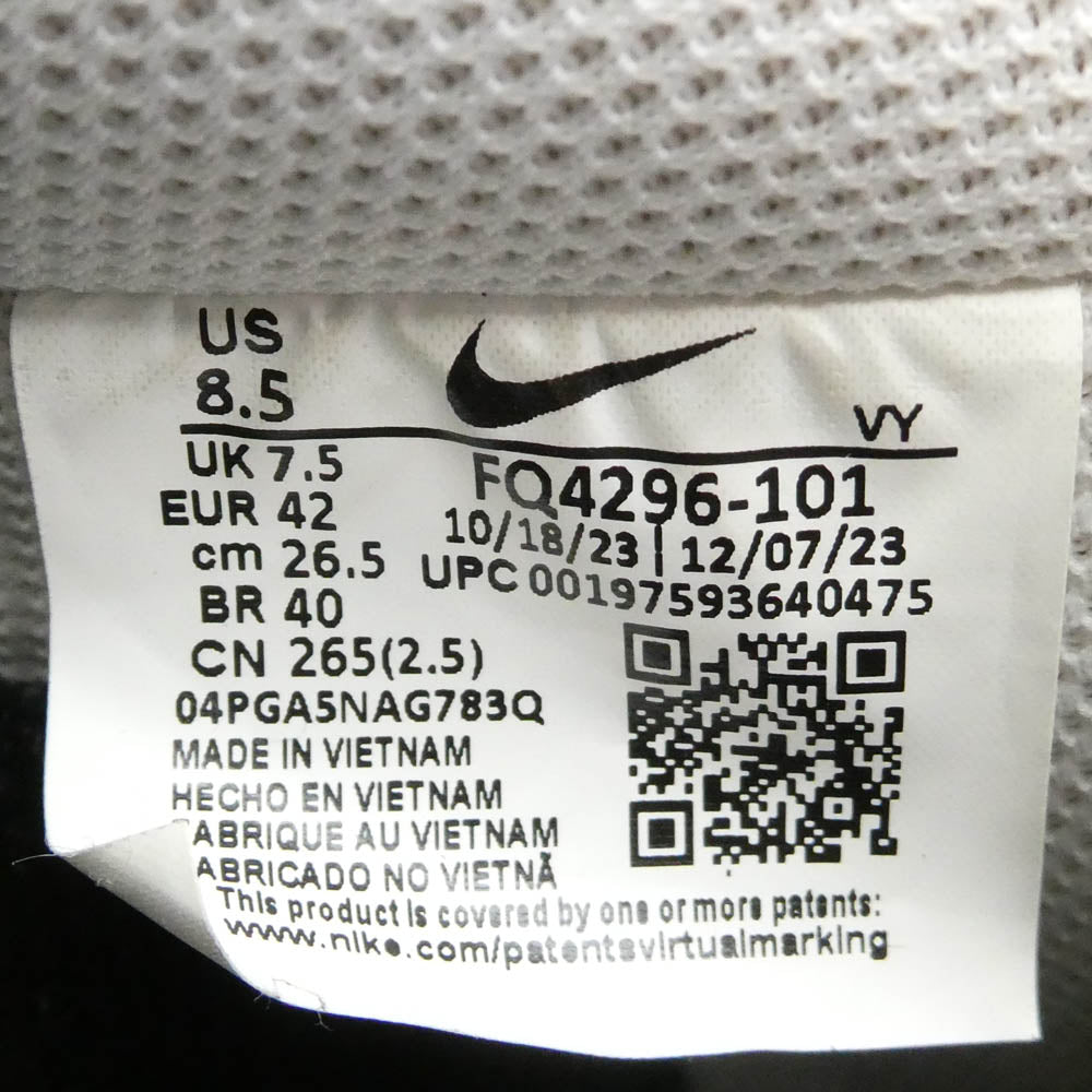 NIKE ナイキ FQ4296-101 AIR FORCE 1 07 AF1 エアフォース スニーカー ホワイト系 ブラック系 26.5cm【中古】