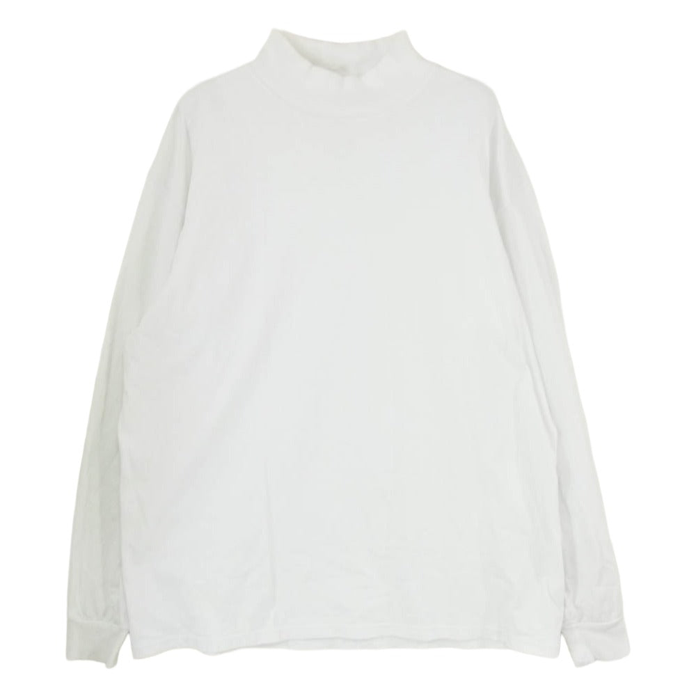 GRAPHPAPER グラフペーパー L/S Mock Neck Tee モックネック 長袖 ロングスリーブ カットソー Tシャツ ロンT ホワイト系 2【中古】
