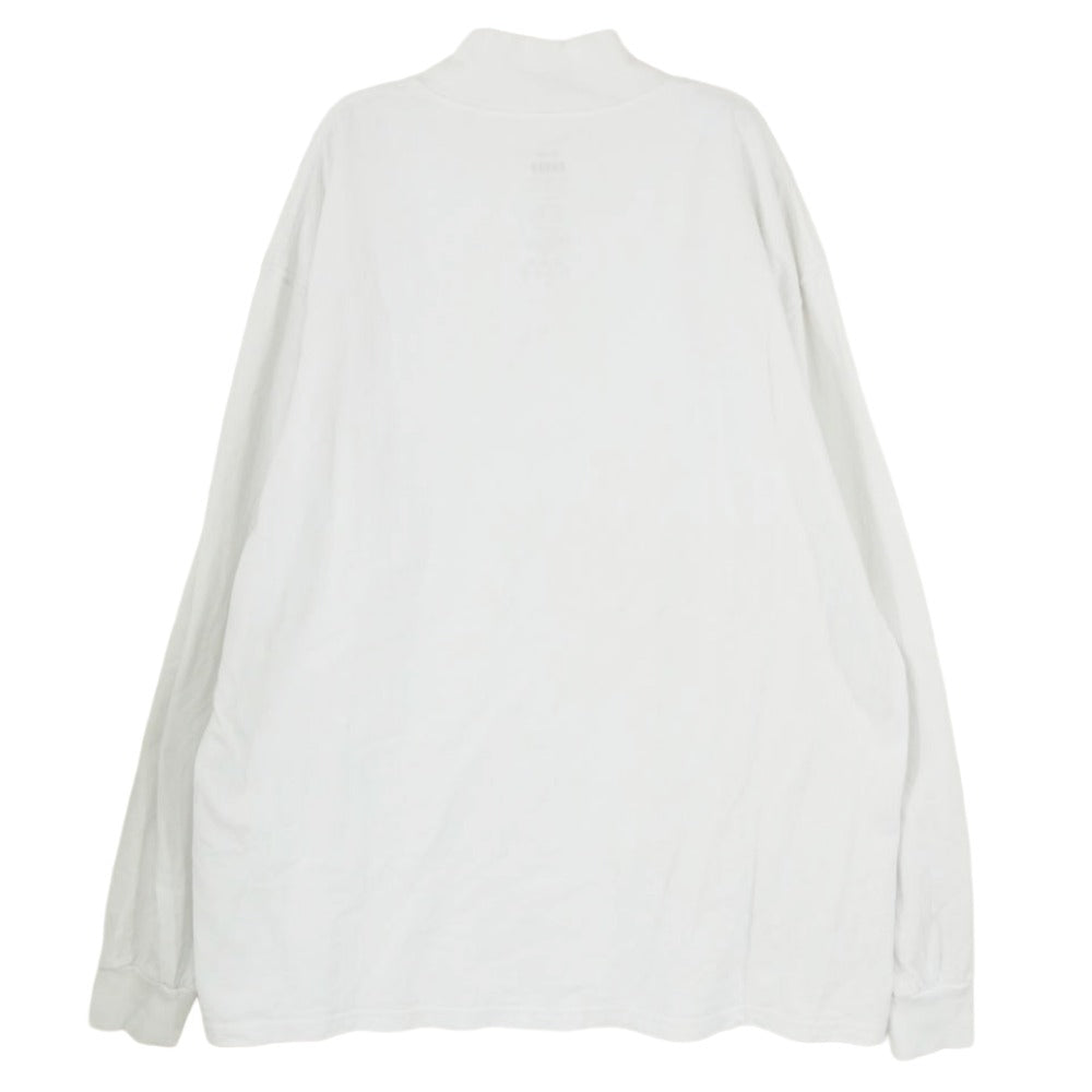 GRAPHPAPER グラフペーパー L/S Mock Neck Tee モックネック 長袖 ロングスリーブ カットソー Tシャツ ロンT ホワイト系 2【中古】
