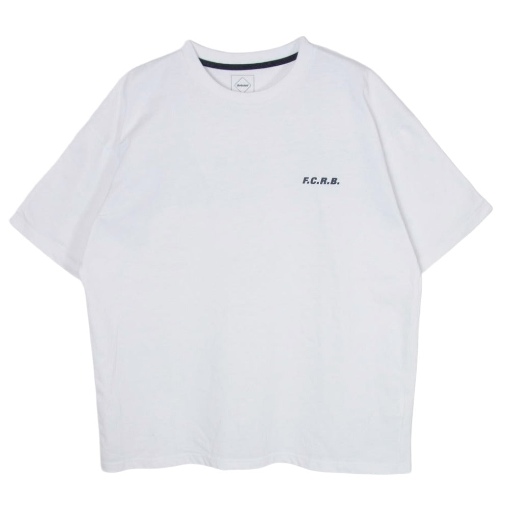 F.C.R.B. エフシーアールビー 23SS FCRB-230076 F.C.Real Bristol FCRB エフシーレアルブリストル BIG LOGO WIDE TEE ビッグ ロゴ ワイド 半袖 Tシャツ カットソー ホワイト系 S【中古】