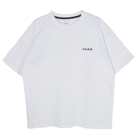 F.C.R.B. エフシーアールビー 23SS FCRB-230076 F.C.Real Bristol FCRB エフシーレアルブリストル BIG LOGO WIDE TEE ビッグ ロゴ ワイド 半袖 Tシャツ カットソー ホワイト系 S【中古】