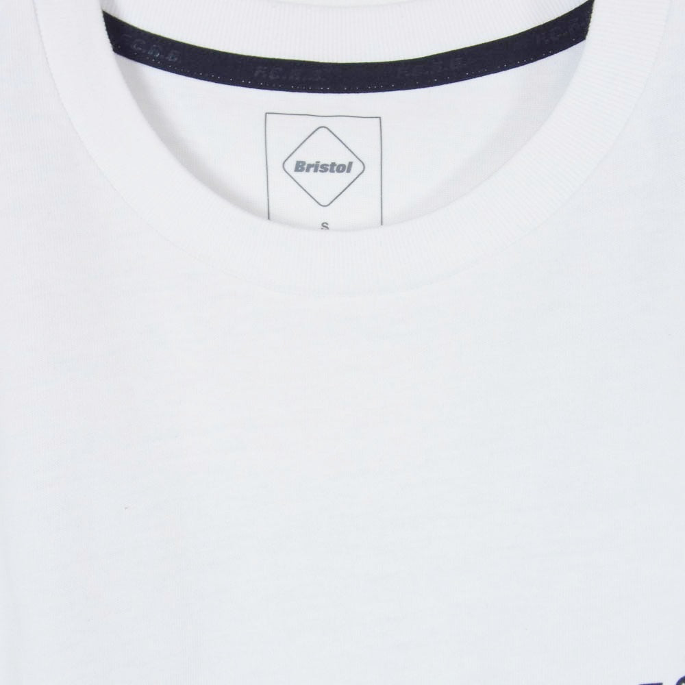 F.C.R.B. エフシーアールビー 23SS FCRB-230076 F.C.Real Bristol FCRB エフシーレアルブリストル BIG LOGO WIDE TEE ビッグ ロゴ ワイド 半袖 Tシャツ カットソー ホワイト系 S【中古】