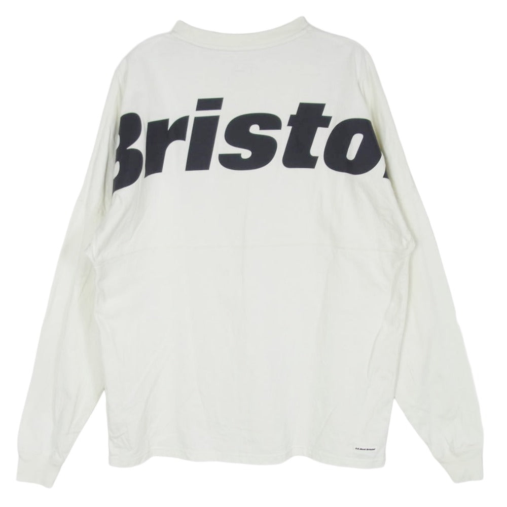 F.C.R.B. エフシーアールビー 23SS FCRB-230070 F.C.Real Bristol FCRB エフシーレアルブリストル BIG LOGO L/S TEAM BAGGY TEE ロングスリーブ チームバギー ビッグ ロゴ 長袖 Tシャツ ロンT カットソー ホワイト系 S【中古】