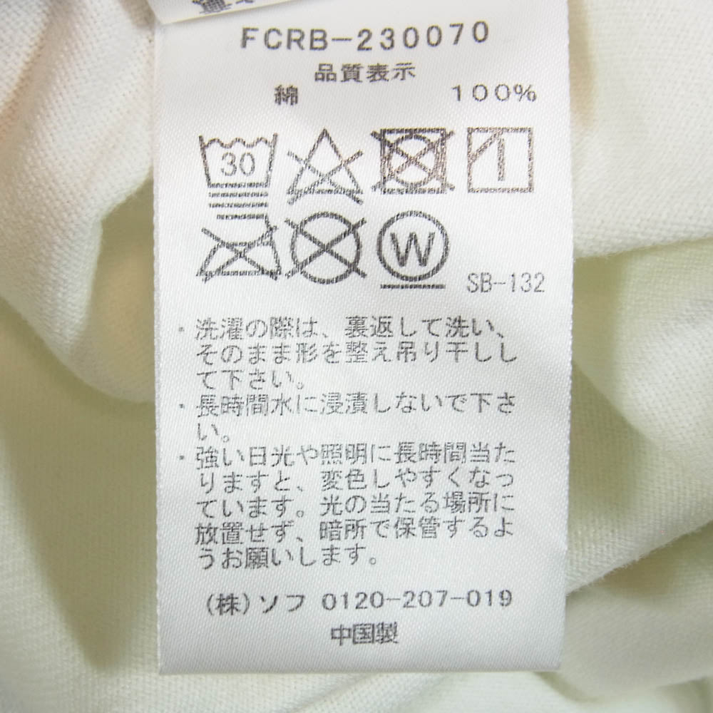 F.C.R.B. エフシーアールビー 23SS FCRB-230070 F.C.Real Bristol FCRB エフシーレアルブリストル BIG LOGO L/S TEAM BAGGY TEE ロングスリーブ チームバギー ビッグ ロゴ 長袖 Tシャツ ロンT カットソー ホワイト系 S【中古】