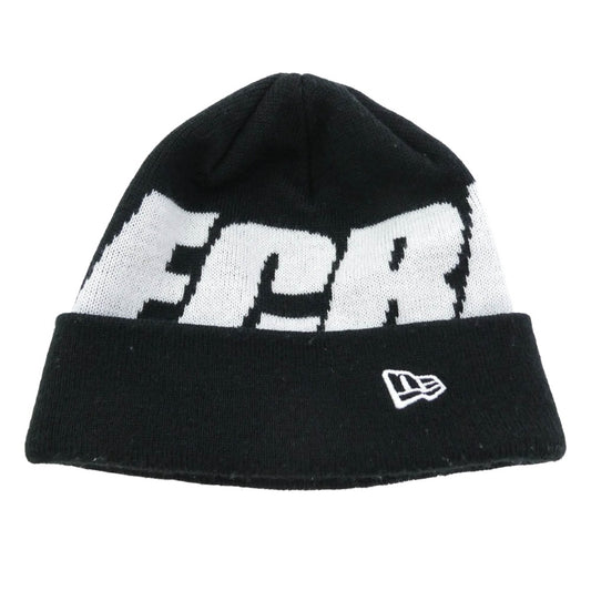 F.C.R.B. エフシーアールビー 20AW FCRB-202080 F.C.Real Bristol FCRB エフシーレアルブリストル × NEW ERA ニューエラ BIG LOGO CUFF KNIT ビッグ ロゴ ビーニー ニット帽 帽子 ブラック系【中古】