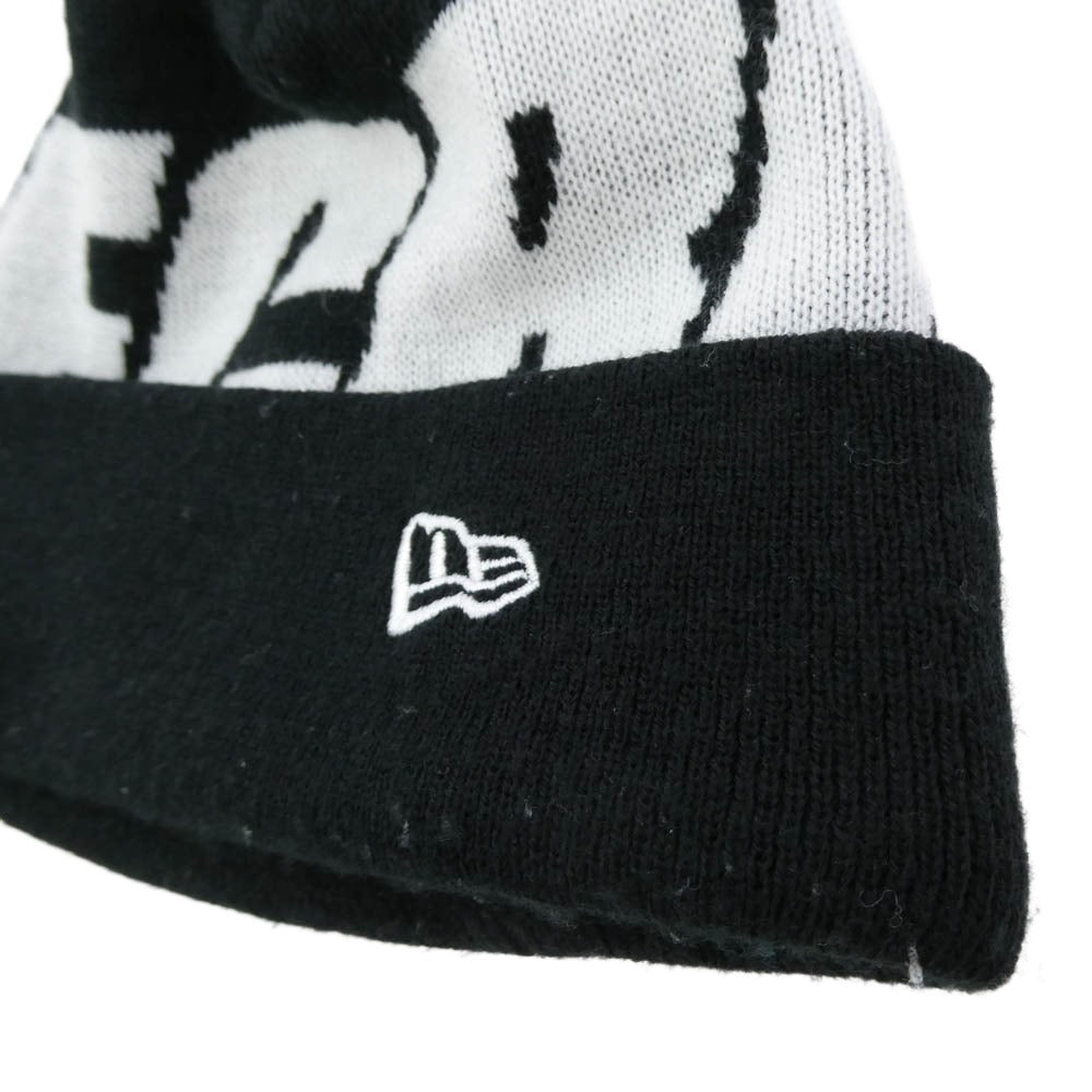 F.C.R.B. エフシーアールビー 20AW FCRB-202080 F.C.Real Bristol FCRB エフシーレアルブリストル × NEW ERA ニューエラ BIG LOGO CUFF KNIT ビッグ ロゴ ビーニー ニット帽 帽子 ブラック系【中古】