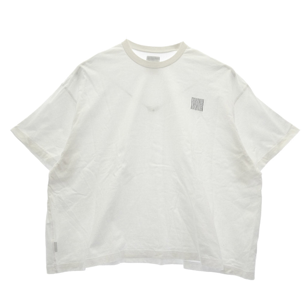 エスエフシー Stripes For Creative ストライプ フォー クリエイティブ SUPER BIG FLAT スーパー ビッグ フラット 半袖 Tシャツ ホワイト系 L【中古】
