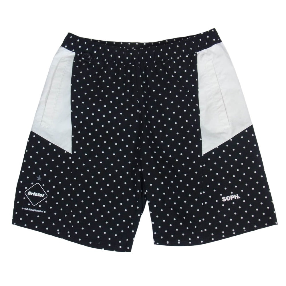 F.C.R.B. エフシーアールビー 21SS FCRB-210011 F.C.Real Bristol FCRB エフシーレアルブリストル MULTI PATTERN SHORTS ドット ナイロン ショート パンツ ショーツ ブラック系 S【中古】