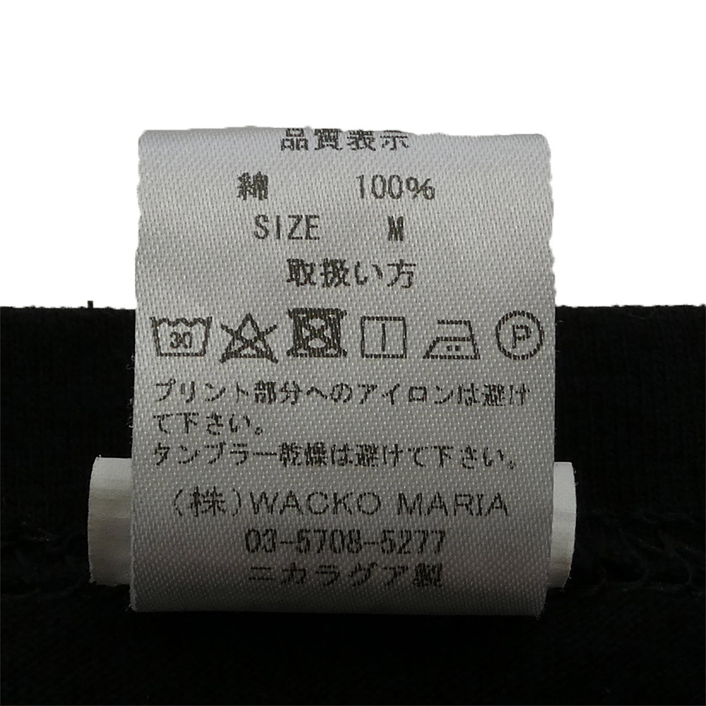 WACKO MARIA ワコマリア ジョーカー プリント 半袖 Tシャツ ブラック系 M【中古】