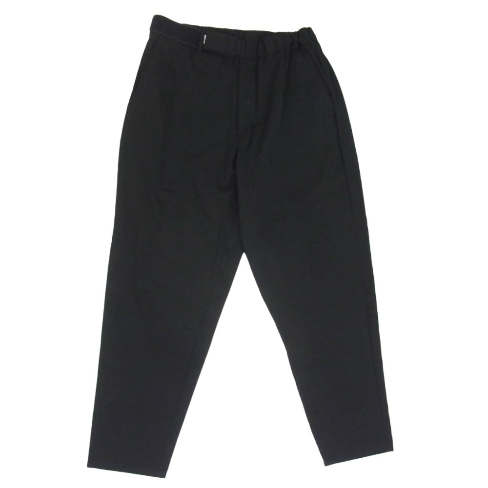 GRAPHPAPER グラフペーパー GM223-40054B Typewriter Chef Pants テーパード シェフ パンツ ブラック系 F【中古】