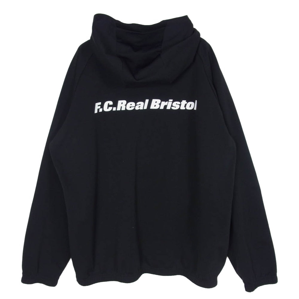 F.C.R.B. エフシーアールビー 24SS FCRB-240003 F.C.Real Bristol FCRB エフシーレアルブリストル PDK HALF ZIP HOODED TOP ハーフジップ フーデッド トップ トラック ジャケット ブラック系 M【中古】