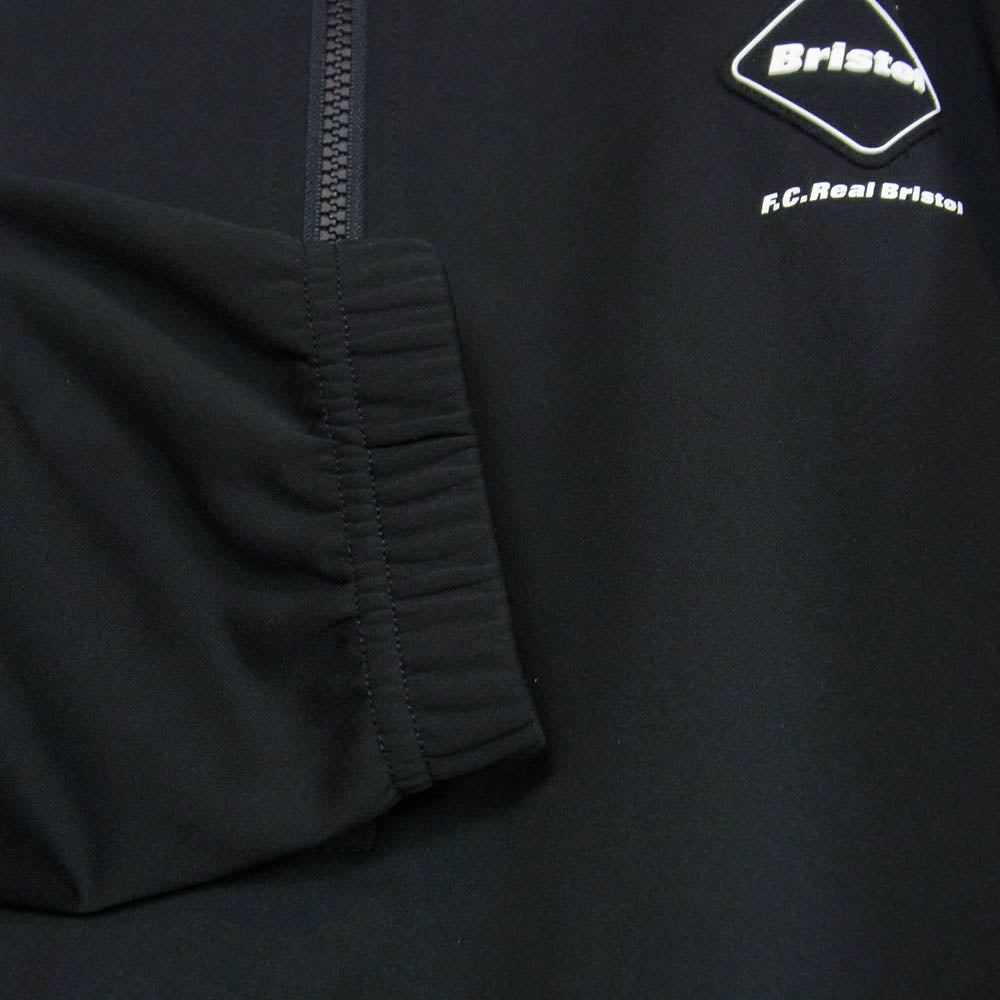 F.C.R.B. エフシーアールビー 24SS FCRB-240003 F.C.Real Bristol FCRB エフシーレアルブリストル PDK HALF ZIP HOODED TOP ハーフジップ フーデッド トップ トラック ジャケット ブラック系 M【中古】