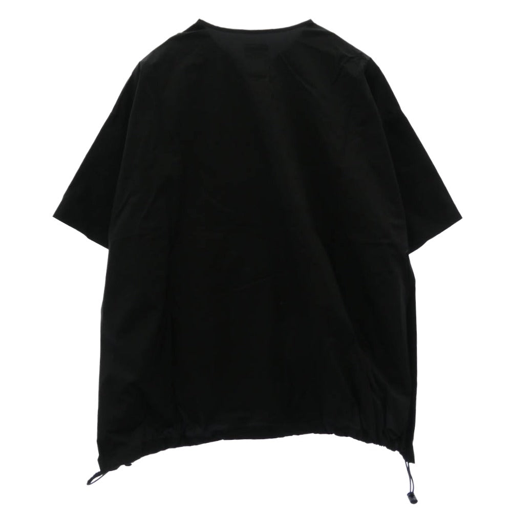 エスエフシー Stripes For Creative ストライプ フォー クリエイティブ HALF ZIP NYLON SHIRT ハーフ ジップ 半袖 シャツ ブラック系 L【中古】