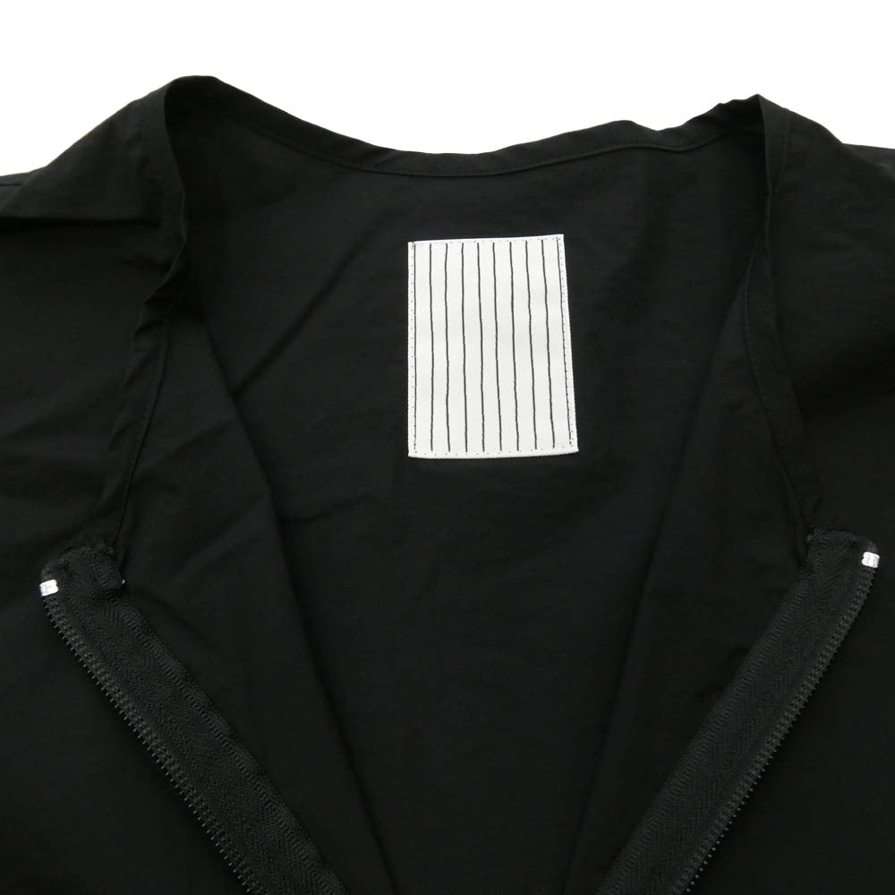 エスエフシー Stripes For Creative ストライプ フォー クリエイティブ HALF ZIP NYLON SHIRT ハーフ ジップ 半袖 シャツ ブラック系 L【中古】