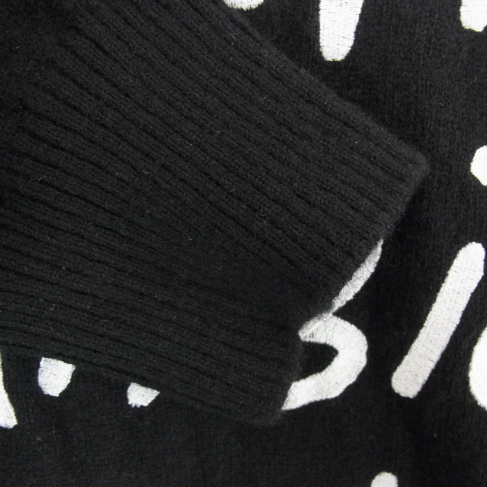 Sacai サカイ 22AW 22-0443S MADSAKI Embroidery Knit Pullover マサキ エンブロイダリー プルオーバー ニット セーター ブラック系 3【中古】