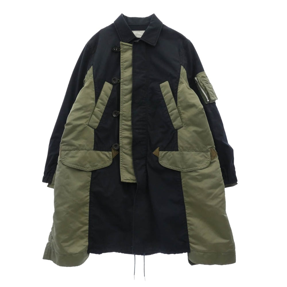Sacai サカイ SCM-032 Sponge Sweat MA-1 Pullover 異素材ドッキング