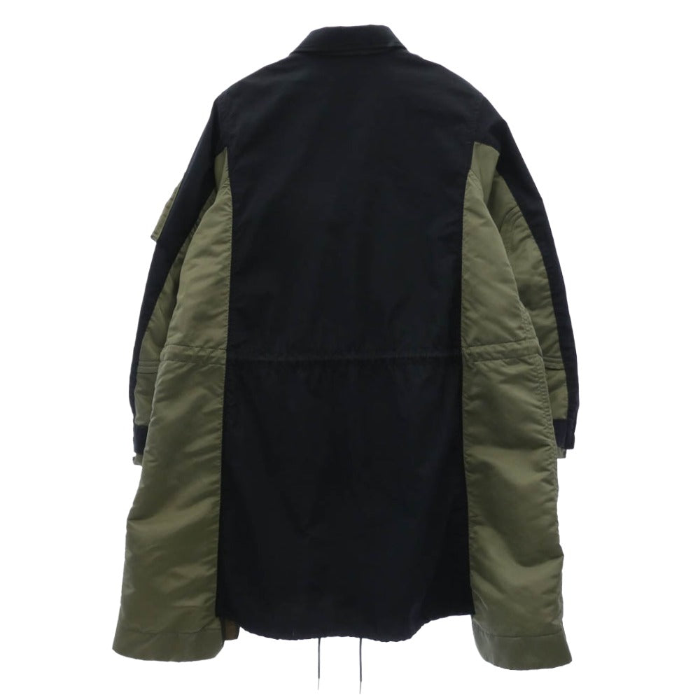 Sacai サカイ SCM-032 Sponge Sweat MA-1 Pullover 異素材ドッキング