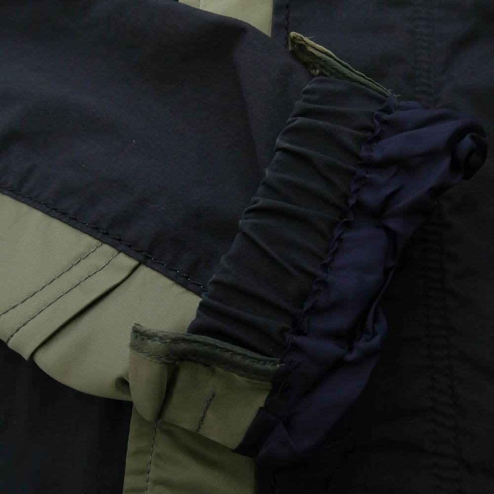Sacai サカイ 21AW SCM-035 MILITARY COAT ミリタリー コート カーキ系 ネイビー系 1【中古】