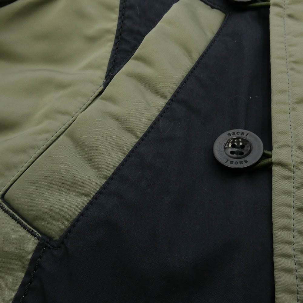 Sacai サカイ 21AW SCM-035 MILITARY COAT ミリタリー コート カーキ系 ネイビー系 1【中古】