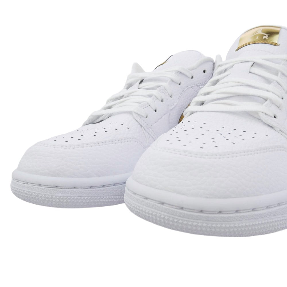 NIKE AIR JORDAN ナイキ ジョーダン CZ4776-100 Women's Air Jordan 1 Low SE AJ1 ウィメンズ エアジョーダン1 ロー ローカット スニーカー ホワイト系 ゴールド系 26cm【極上美品】【中古】