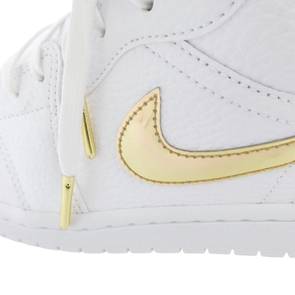 NIKE AIR JORDAN ナイキ ジョーダン CZ4776-100 Women's Air Jordan 1 Low SE AJ1 ウィメンズ エアジョーダン1 ロー ローカット スニーカー ホワイト系 ゴールド系 26cm【極上美品】【中古】