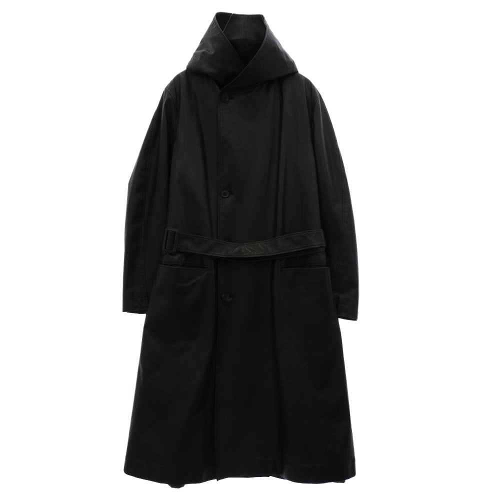 バックラッシュ　レザー ロングコート ファー付き ISAMU KATAYAMA BACKLASH - Goat Leather Mods Coat
