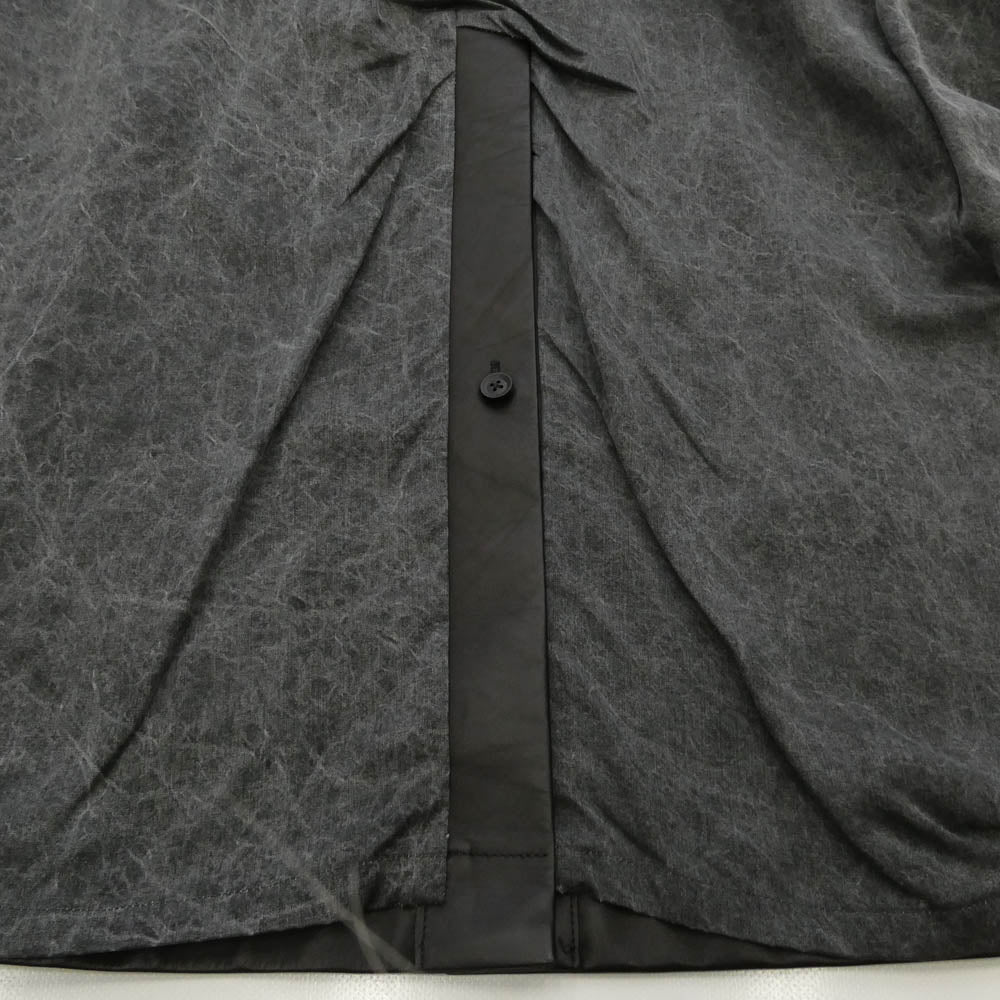 Yohji Yamamoto POUR HOMME ヨウジヤマモトプールオム ISAMUKATAYAMA BACKLASH イサムカタヤマバックラッシュ 24AW HO-C99-703 ISAMU KATAYAMA BACKLASH イサムカタヤマバックラッシュ カウレザー フーデッド コート ブラック系 2【中古】