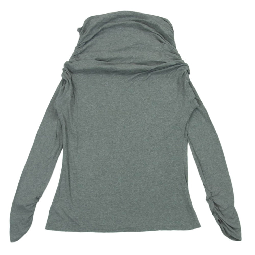 スタイリング 24AW 16WCT245013 ギャザー オフショル カットトップス カットソー 日本製 グレー系 006 F【中古】