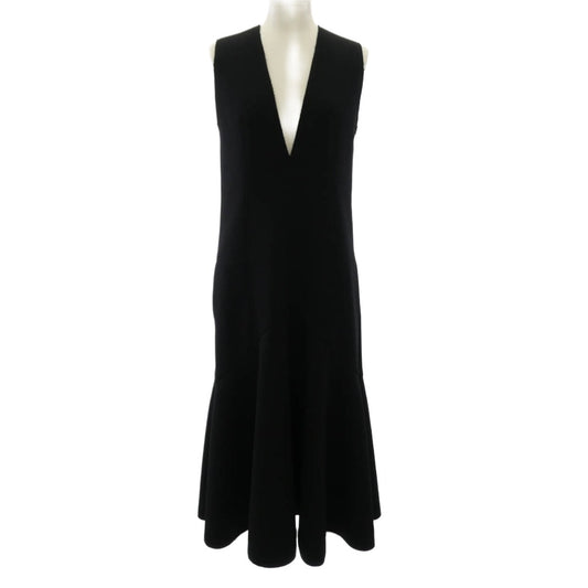 ルシェルブルー 27S65102 Bonding Jersey Dress ボンディング ジャージー ドレス ノースリーブ ワンピース ブラック系 36【中古】