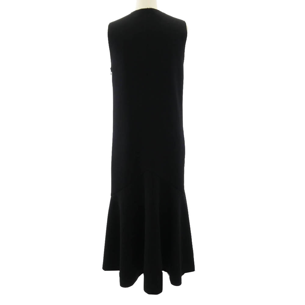 ルシェルブルー 27S65102 Bonding Jersey Dress ボンディング ジャージー ドレス ノースリーブ ワンピース ブラック系 36【中古】