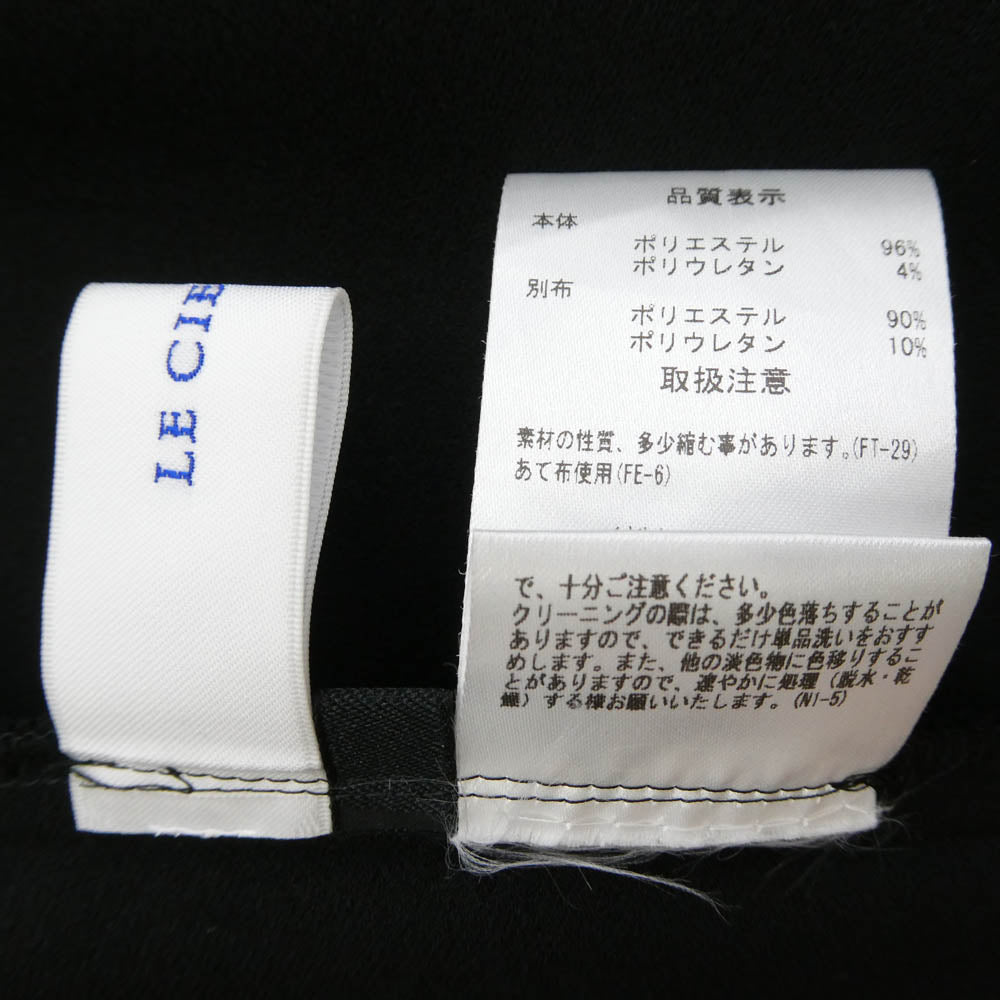 ルシェルブルー 27S65102 Bonding Jersey Dress ボンディング ジャージー ドレス ノースリーブ ワンピース ブラック系 36【中古】