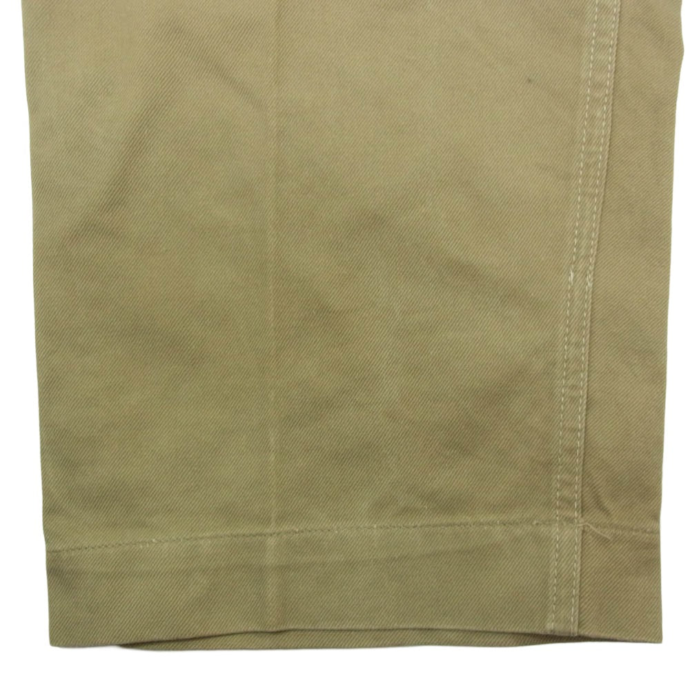 ヴィンテージ 50s 60s French Army フランス軍 M52 後期 ツータック チノパンツ ベージュ系 23【中古】