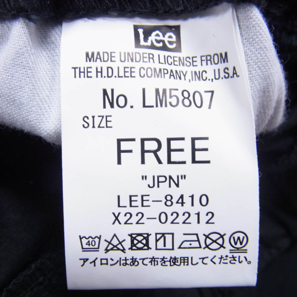 Lee リー LM5807 Fleeasy Narrow イージーパンツ コットンパンツ ブラック系 FREE【中古】