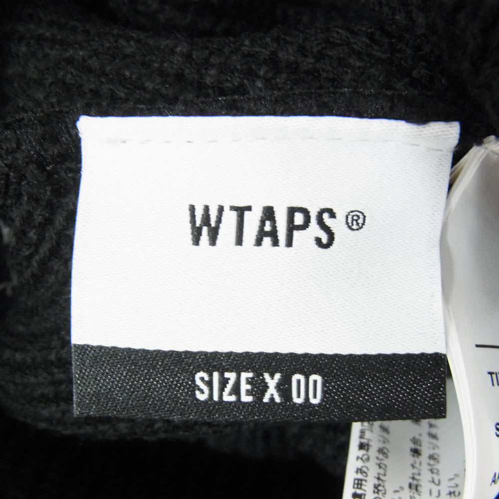 WTAPS ダブルタップス 21AW 212MADT-HT02 BEANIE ビーニー ロゴ ニット帽 ブラック系 X00【美品】【中古】