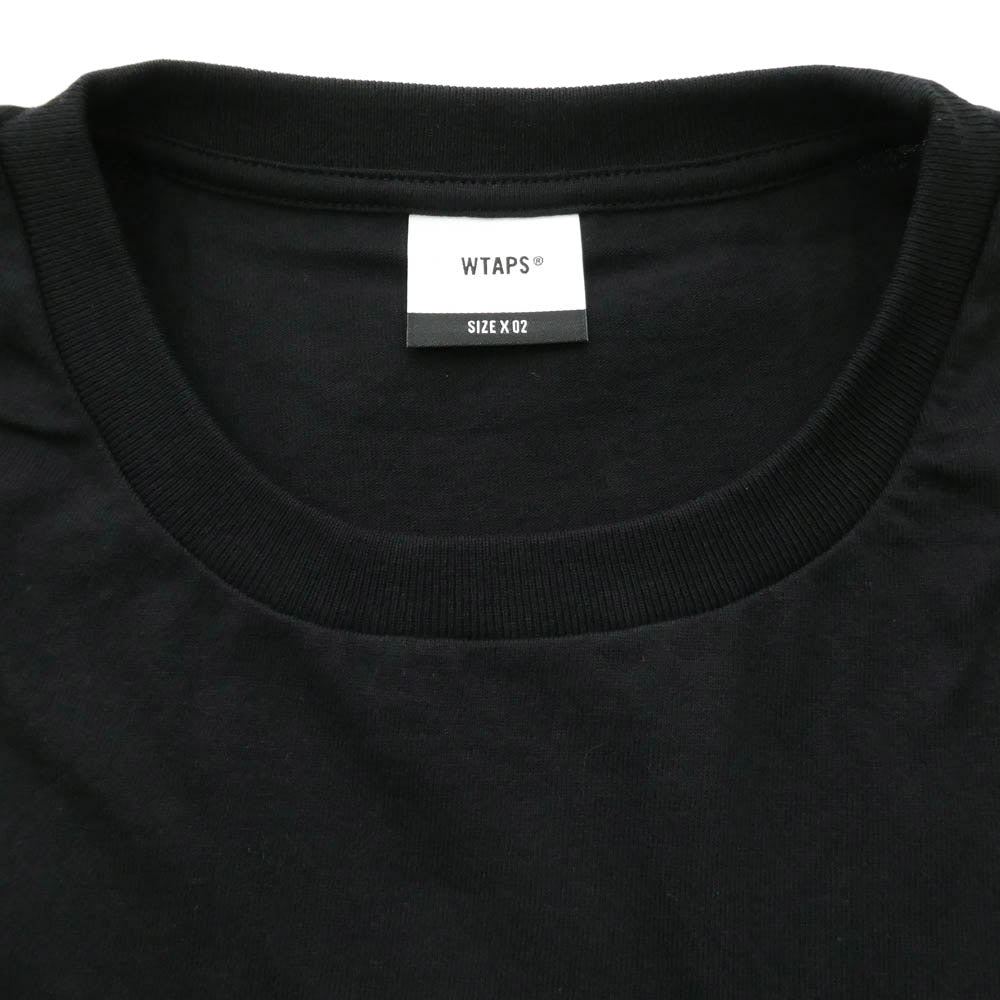 WTAPS ダブルタップス 25SS 251ATDT-STM08S Containing 01 SS Cotton コンテイニング ショートスリーブ Tシャツ ブラック系 X02【新古品】【未使用】【中古】