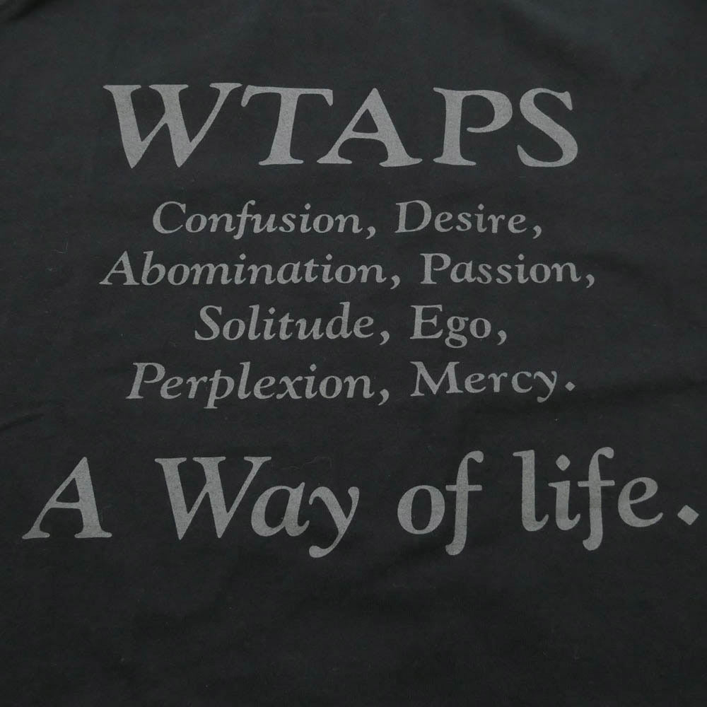 WTAPS ダブルタップス 25SS 251ATDT-STM08S Containing 01 SS Cotton コンテイニング ショートスリーブ Tシャツ ブラック系 X02【新古品】【未使用】【中古】