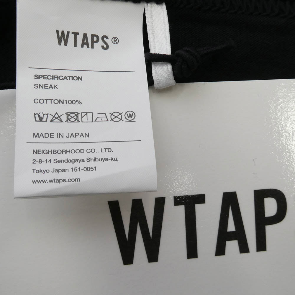 WTAPS ダブルタップス 25SS 251ATDT-STM08S Containing 01 SS Cotton コンテイニング ショートスリーブ Tシャツ ブラック系 X02【新古品】【未使用】【中古】