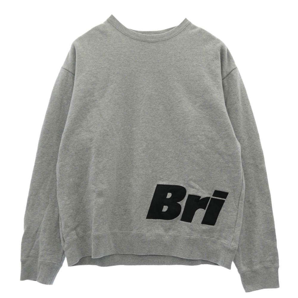 F.C.R.B. エフシーアールビー 23AW FCRB-232080 SIDE LOGO CREWNECK SWEAT サイド ロゴ クルーネック スウェット グレー系 XL【中古】