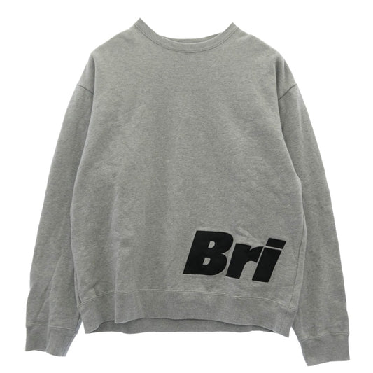F.C.R.B. エフシーアールビー 23AW FCRB-232080 SIDE LOGO CREWNECK SWEAT サイド ロゴ クルーネック スウェット グレー系 XL【中古】