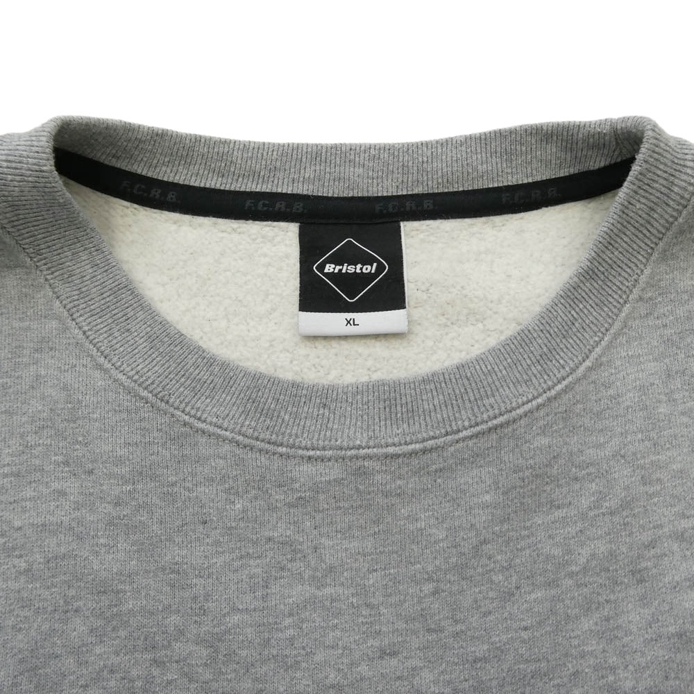 F.C.R.B. エフシーアールビー 23AW FCRB-232080 SIDE LOGO CREWNECK SWEAT サイド ロゴ クルーネック スウェット グレー系 XL【中古】