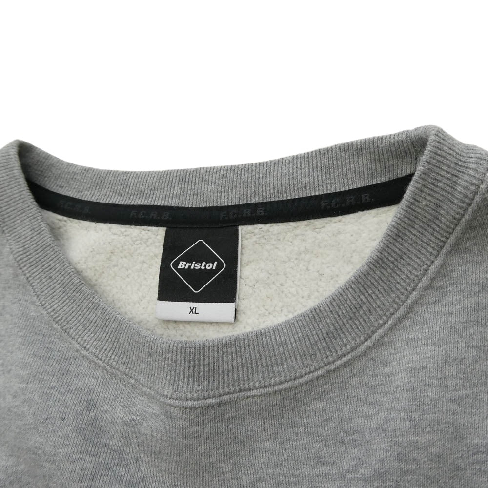 F.C.R.B. エフシーアールビー 23AW FCRB-232080 SIDE LOGO CREWNECK SWEAT サイド ロゴ クルーネック スウェット グレー系 XL【中古】