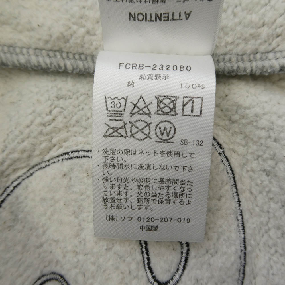 F.C.R.B. エフシーアールビー 23AW FCRB-232080 SIDE LOGO CREWNECK SWEAT サイド ロゴ クルーネック スウェット グレー系 XL【中古】