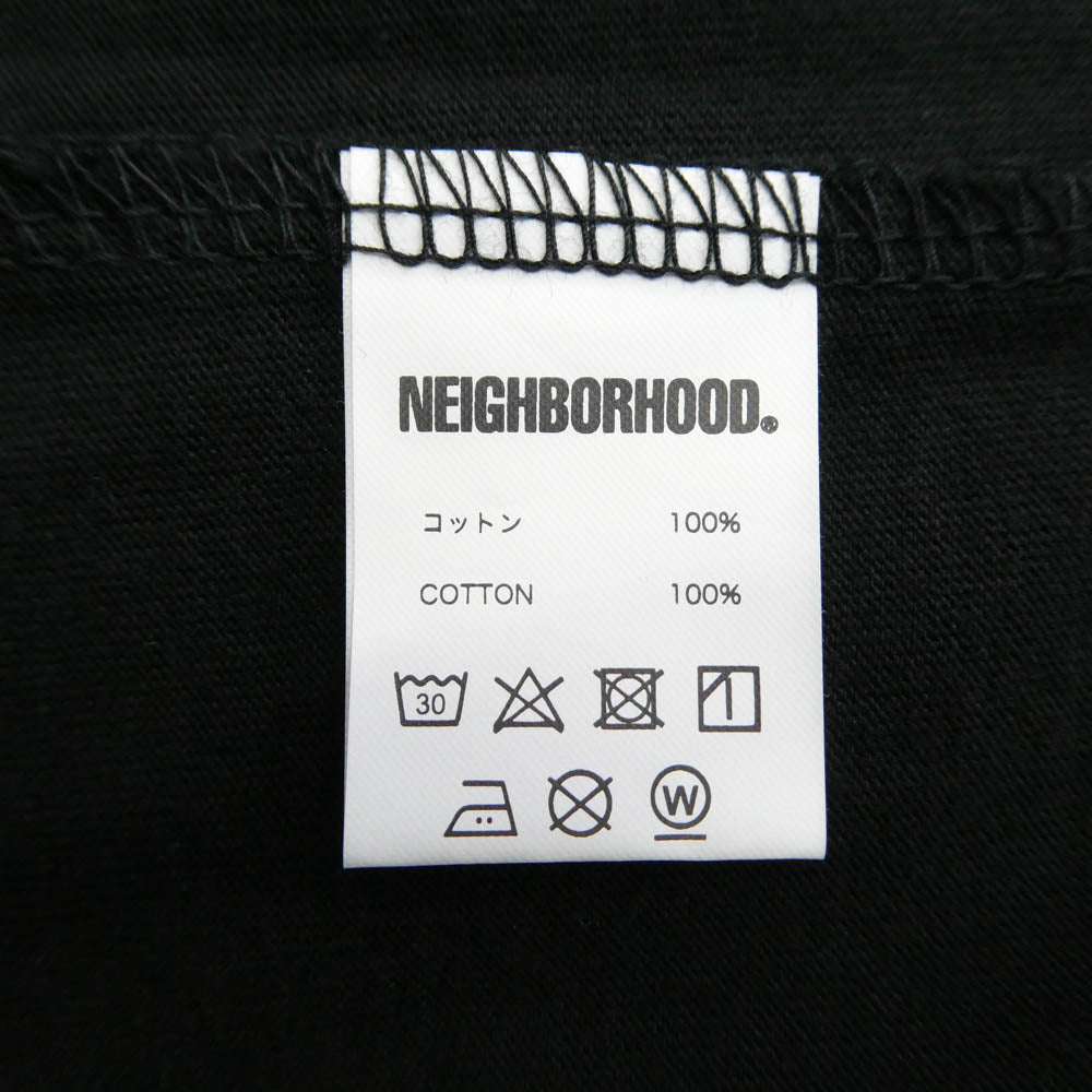 NEIGHBORHOOD ネイバーフッド 24AW 242PCNNN-ST01 × NANGA NHXNANGA.TEE SS ショートスリーブ Tシャツ ブラック系 XL【極上美品】【中古】