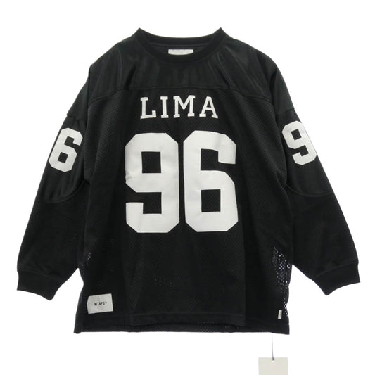 WTAPS ダブルタップス 25SS 251ATDT-CSM23 Netminder LS Poly LIMA ネットマインダー ロングスリーブ ポリ リマ Tシャツ ブラック系 X03【新古品】【未使用】【中古】