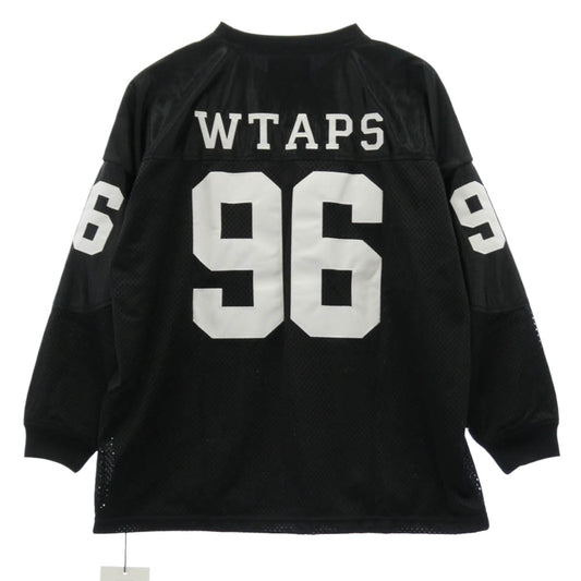 WTAPS ダブルタップス 25SS 251ATDT-CSM23 Netminder LS Poly LIMA ネットマインダー ロングスリーブ ポリ リマ Tシャツ ブラック系 X03【新古品】【未使用】【中古】