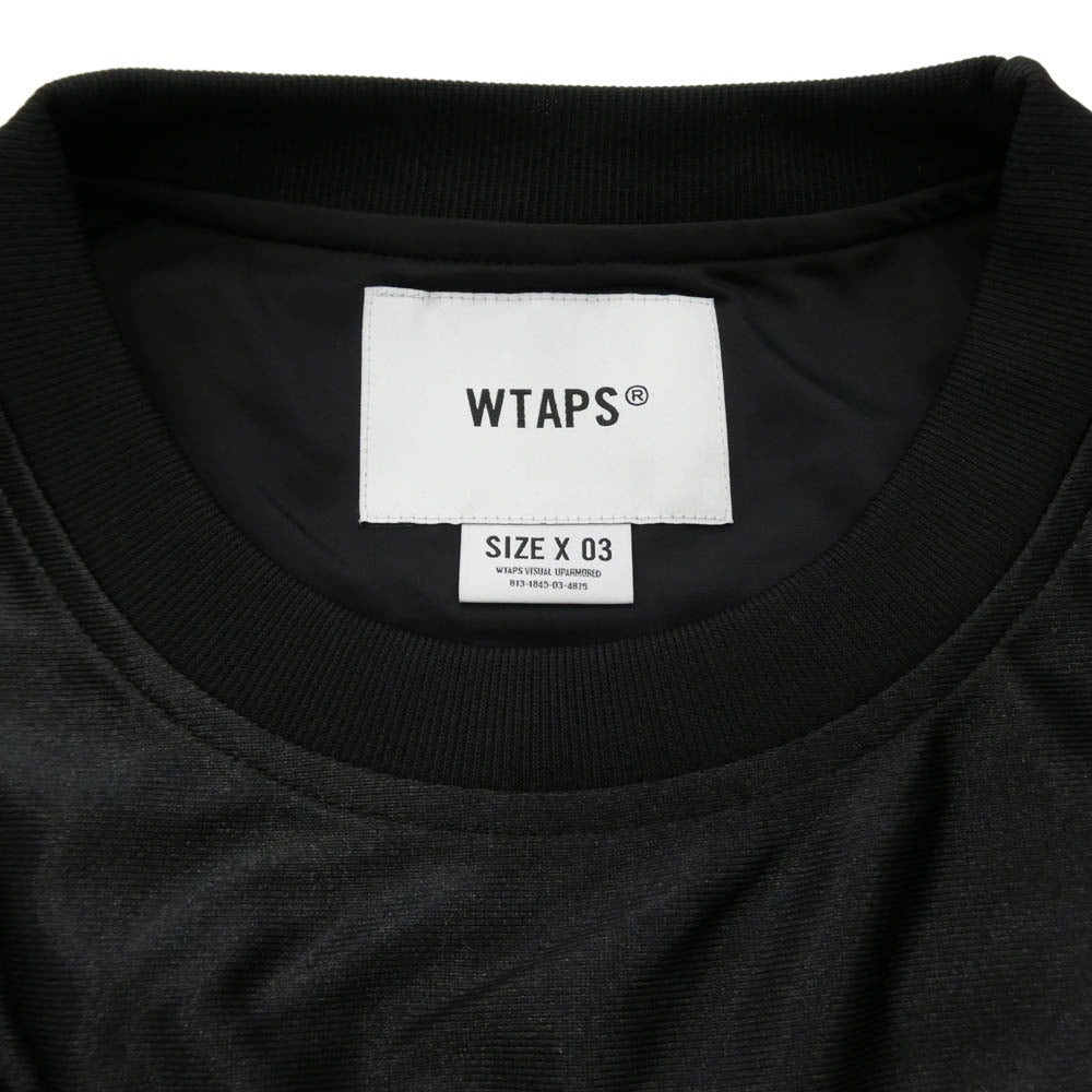 WTAPS ダブルタップス 25SS 251ATDT-CSM23 Netminder LS Poly LIMA ネットマインダー ロングスリーブ ポリ リマ Tシャツ ブラック系 X03【新古品】【未使用】【中古】