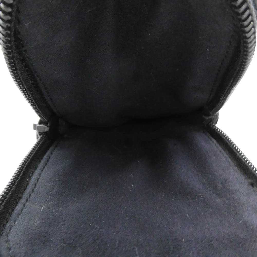 CHROME HEARTS クロムハーツ（原本無） レザー クロスパッチ アイウェアケース ブラック系【中古】