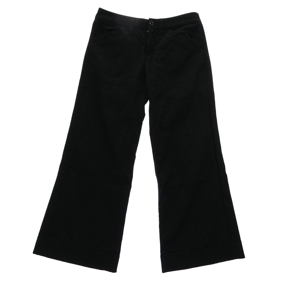 ANCELLM WIDE EASY TUCK 25SS SLACKS W⁄L W⁄L CUT DRAPE PANTS(BLACK