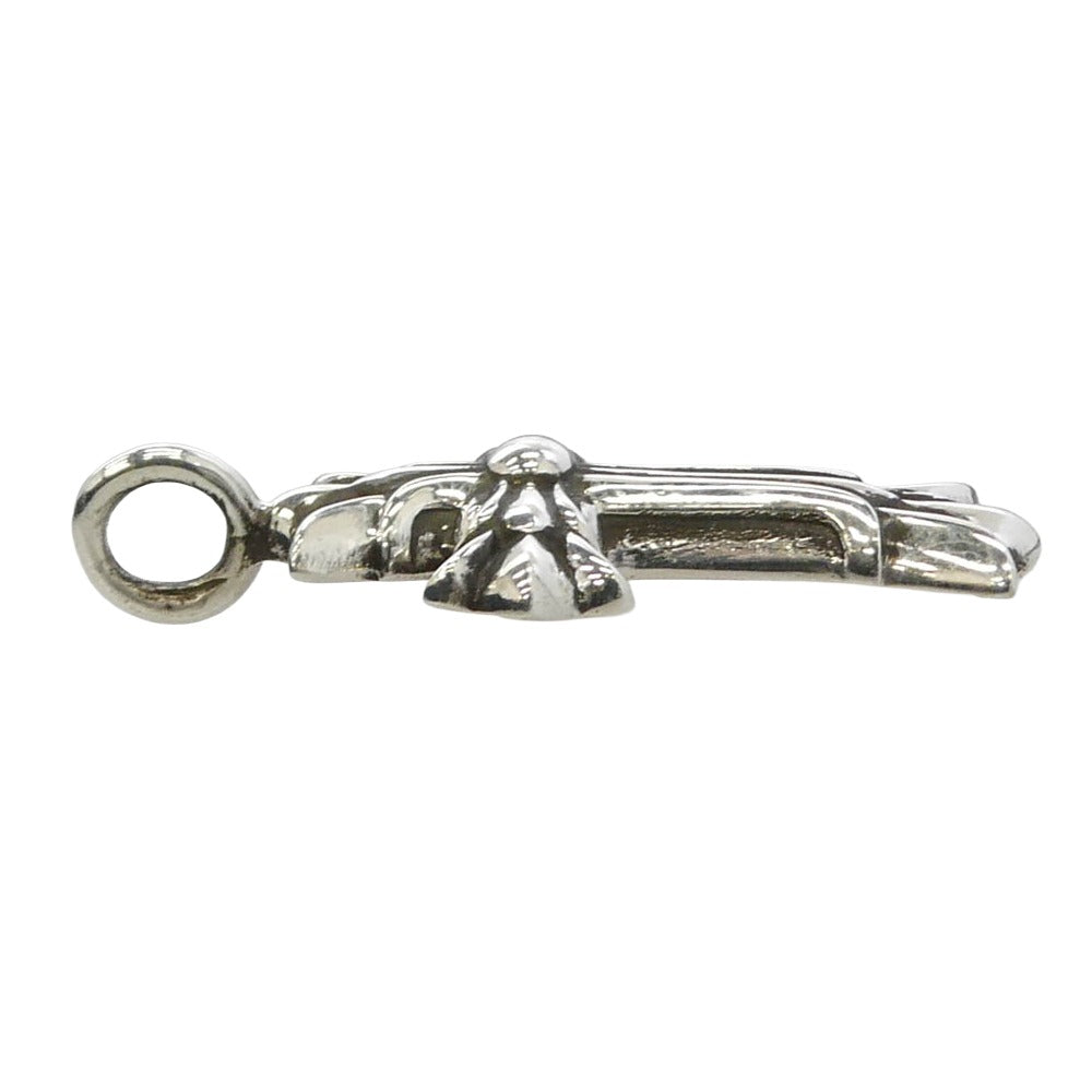 CHROME HEARTS クロムハーツ（原本無） 国内正規店レシート付属 DBL CH CRS ダブルCHクロス チャーム ペンダント シルバー系【中古】